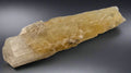 Yellow Calcite Crystal Specimen from Morocco, translucent with striations and natural matrix