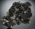 Black Tourmaline crystals on matrix, classic mineral specimen for collectors