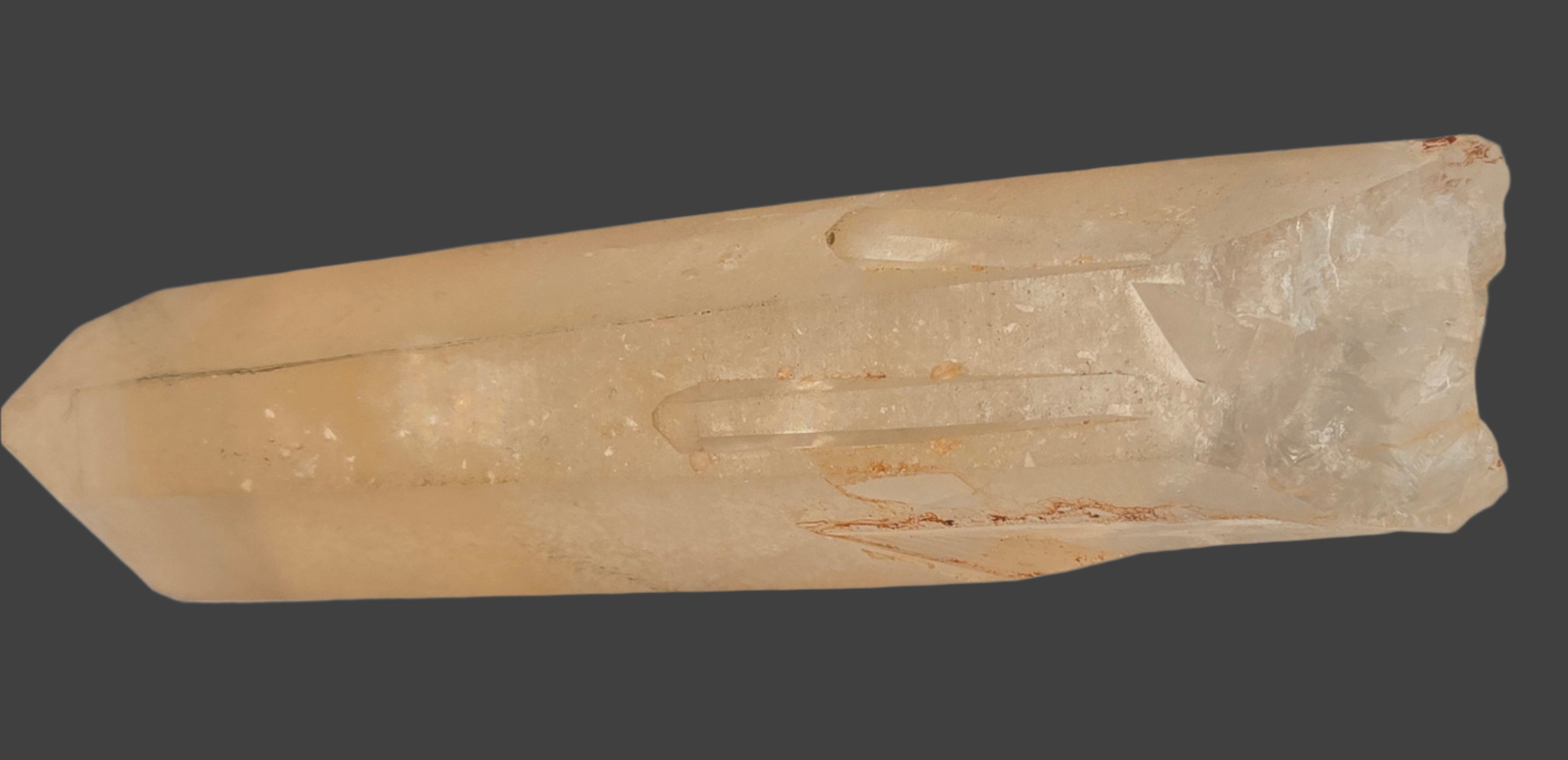 QUARTZ  crystal with HEMATITE  cabinet