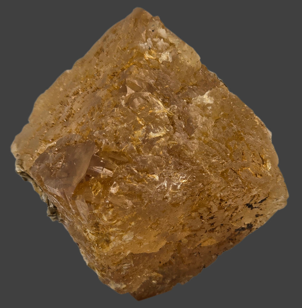 SCHEELITE (single crystal) with MUSCOVITE (small cabinet)
