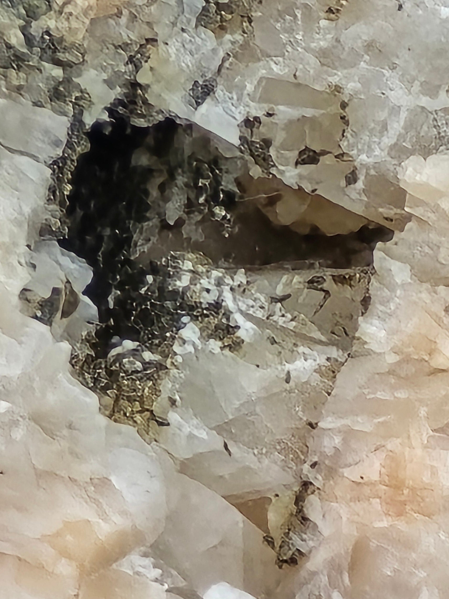 GOLD WIRES ON FELDSPAR PEGMATITE, VERY RARE (but also FOOLS GOLD on this specimen) (miniature)