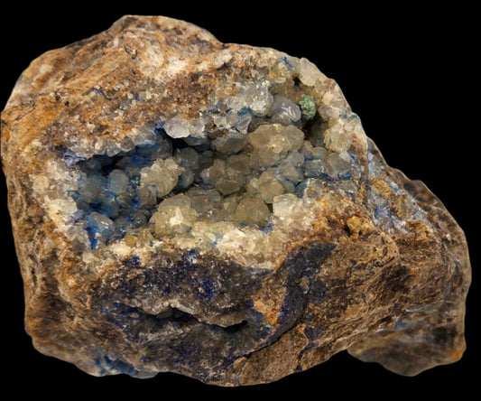 CYANOTRICHITE with AZURITE