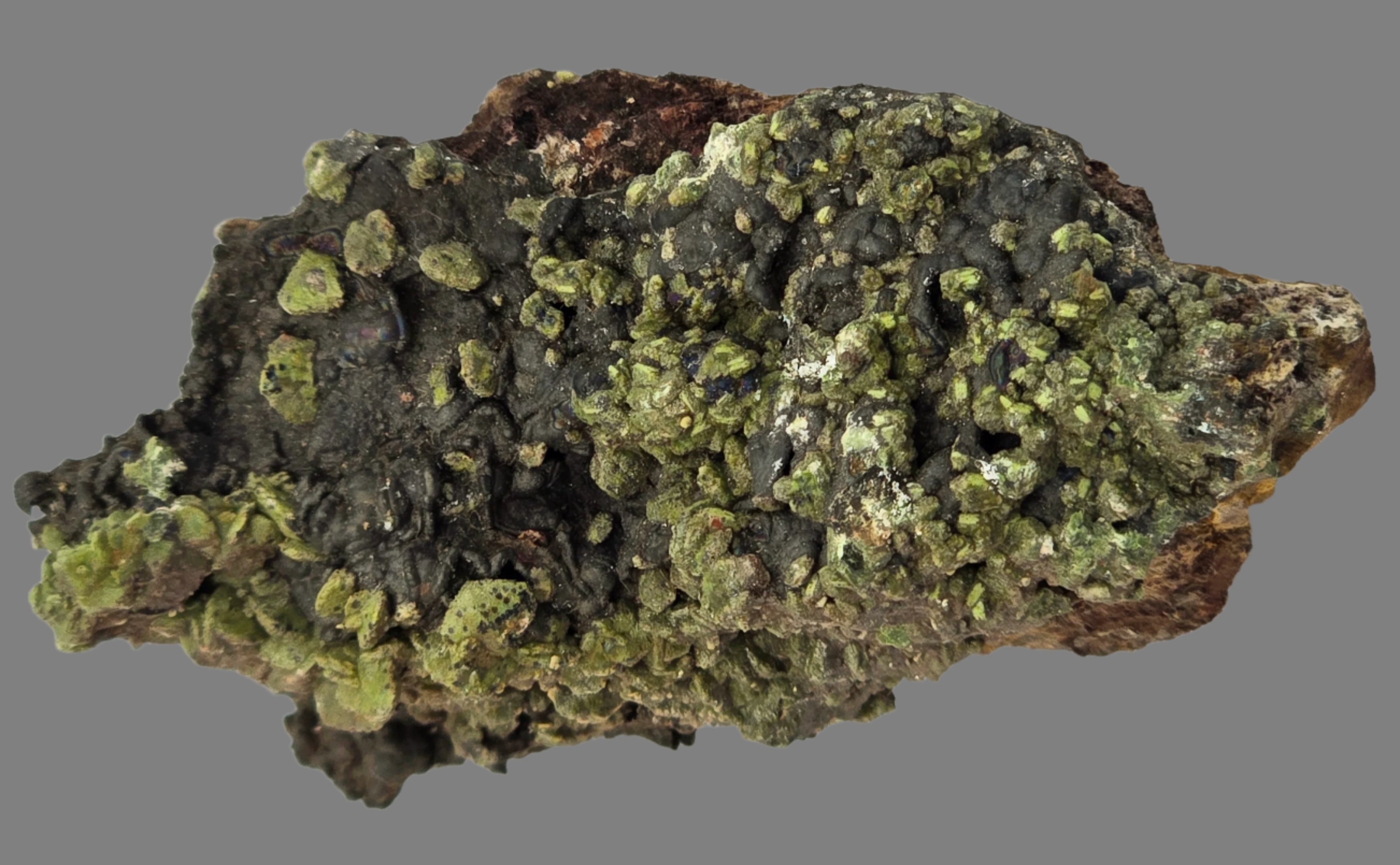 MIMETITE, CORONADITE, DUFTITE (EXTREMELY RARE) (small cabinet)