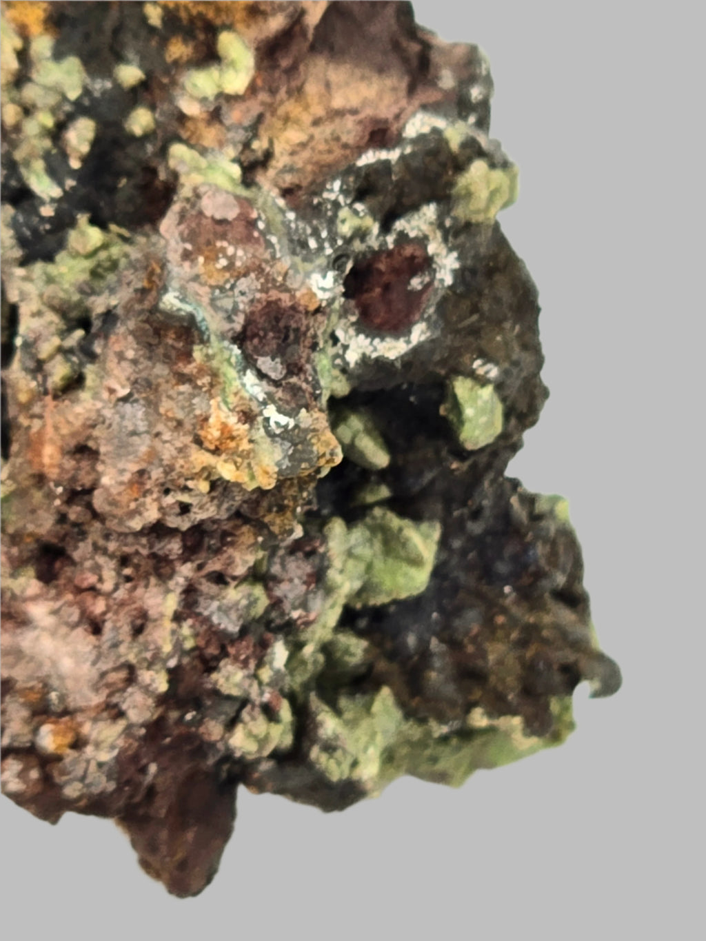 MIMETITE, CORONADITE, DUFTITE (EXTREMELY RARE) (small cabinet)