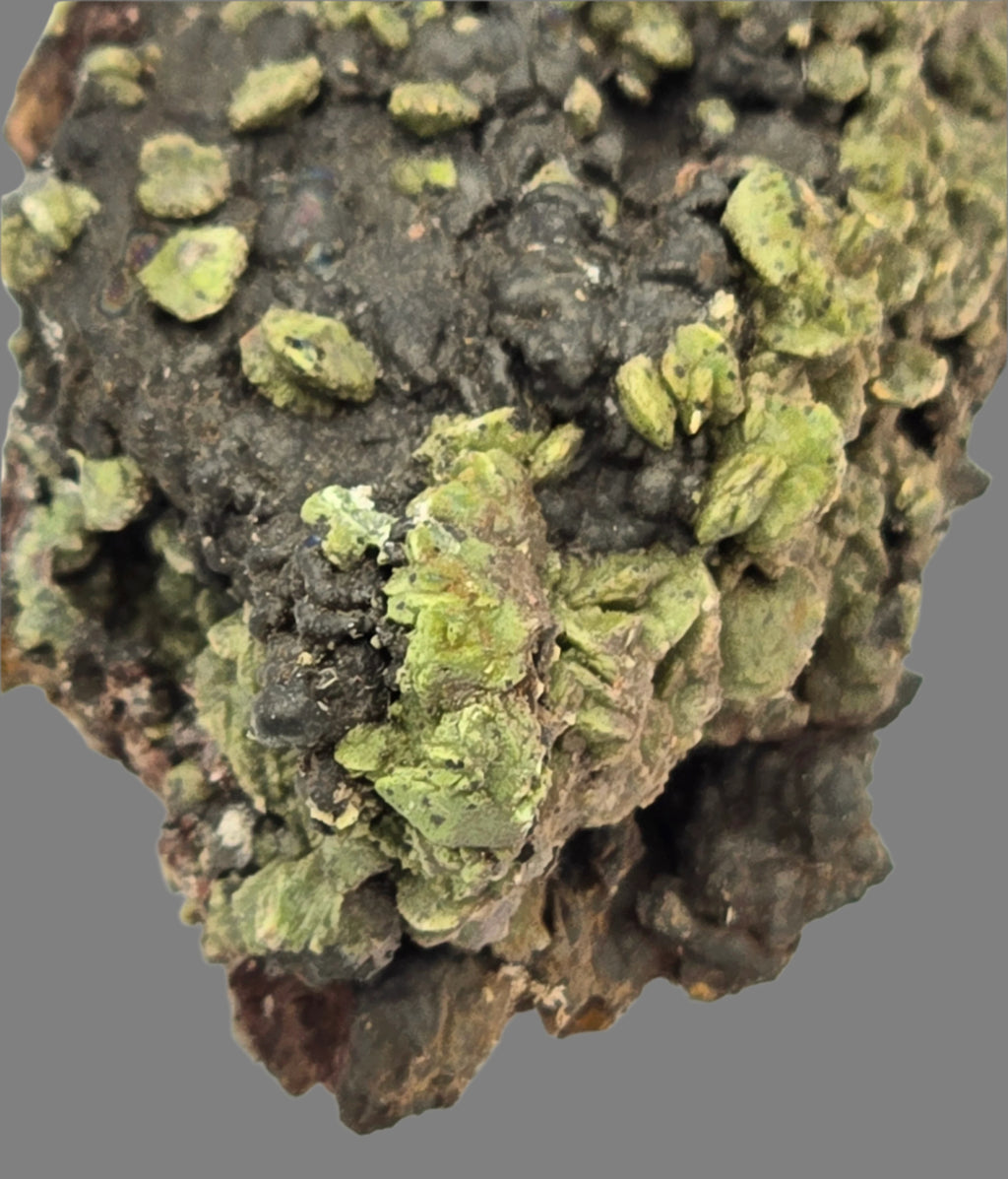 MIMETITE, CORONADITE, DUFTITE (EXTREMELY RARE) (small cabinet)