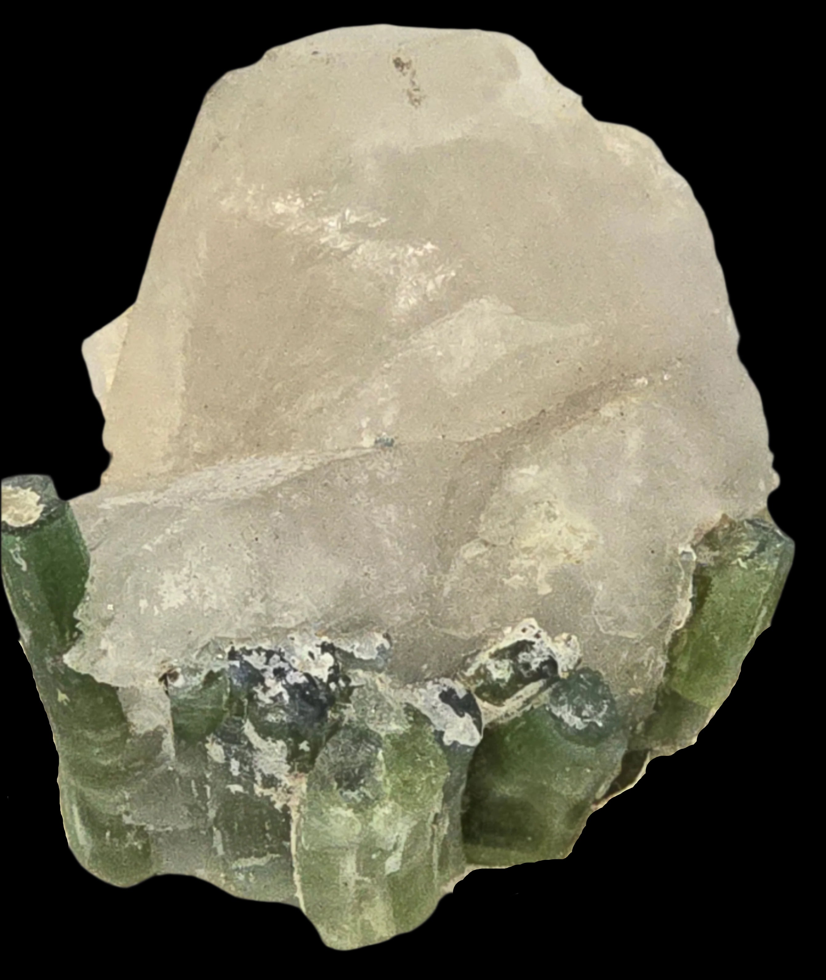 TOURMALINE on QUARTZ (miniature)