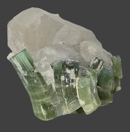 TOURMALINE on QUARTZ