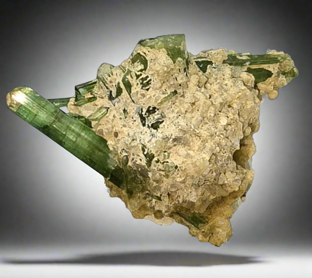 TOURMALINE on QUARTZ miniature