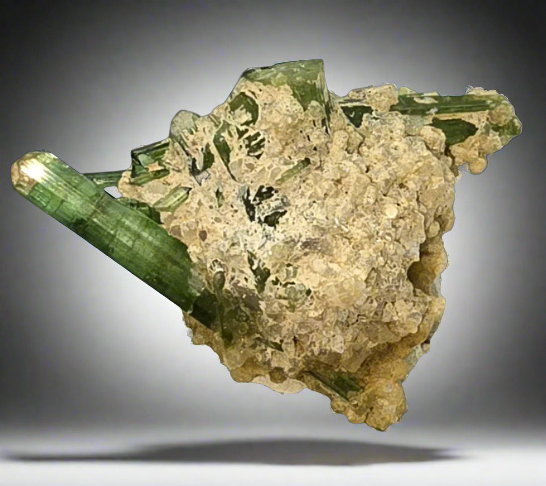 TOURMALINE on QUARTZ miniature