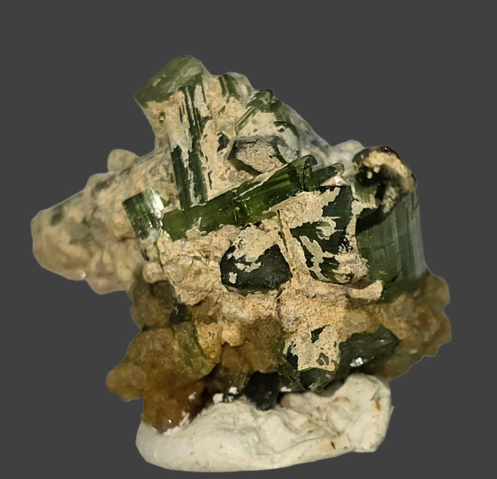 TOURMALINE on QUARTZ miniature