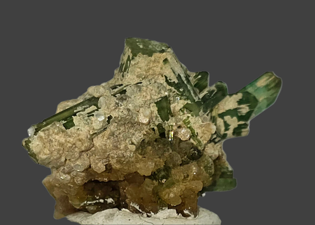 TOURMALINE on QUARTZ miniature