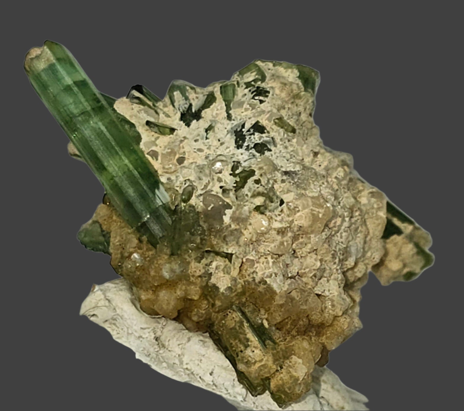 TOURMALINE on QUARTZ miniature