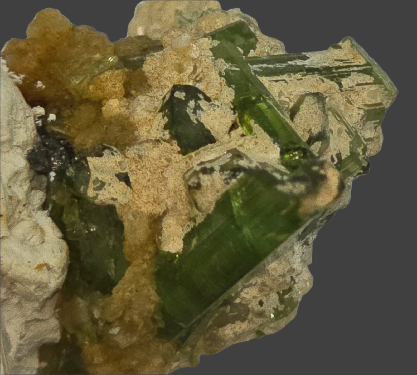 TOURMALINE on QUARTZ miniature