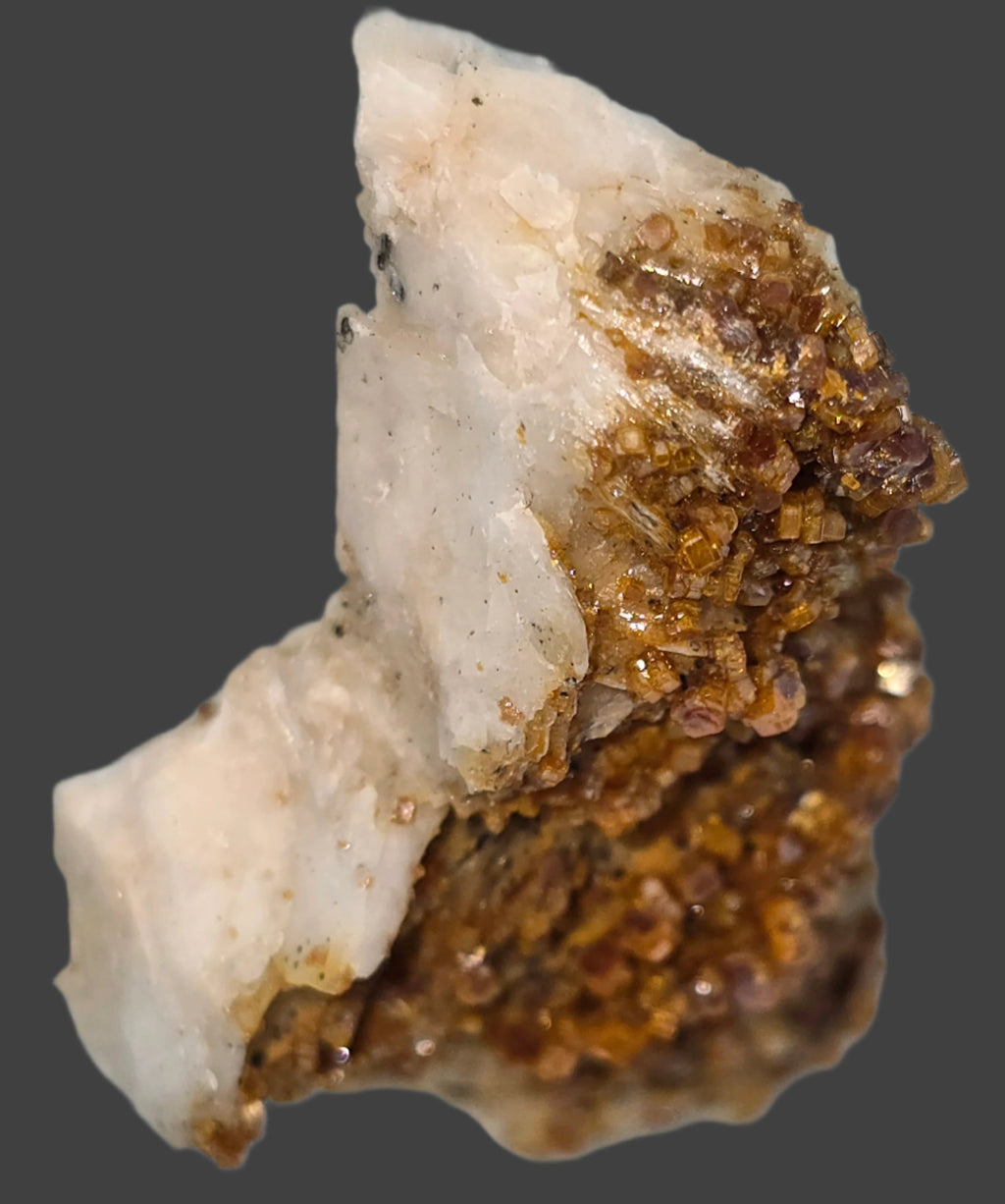 VANADINITE on BARYTE (small cabinet)