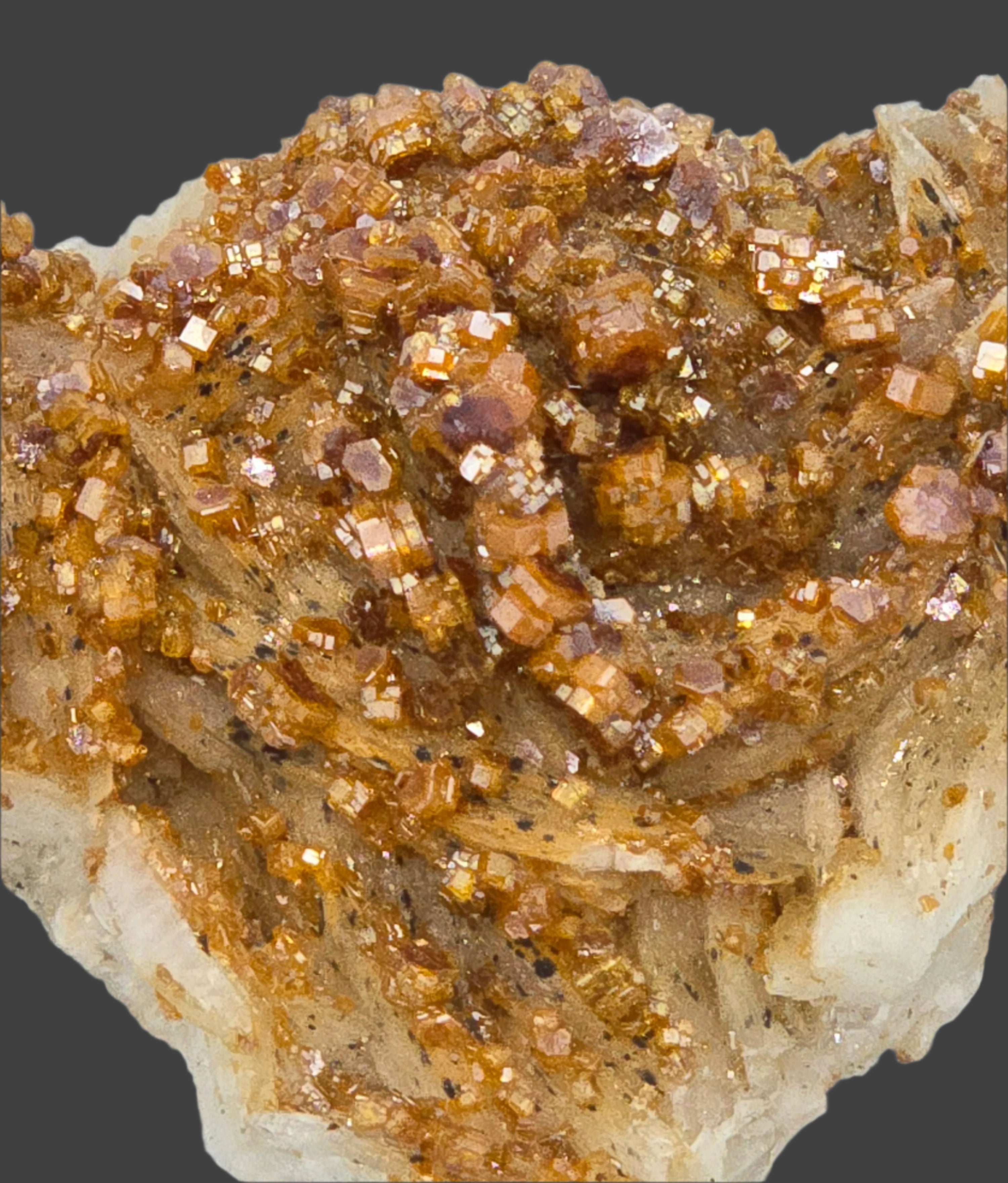 VANADINITE on BARYTE (small cabinet)