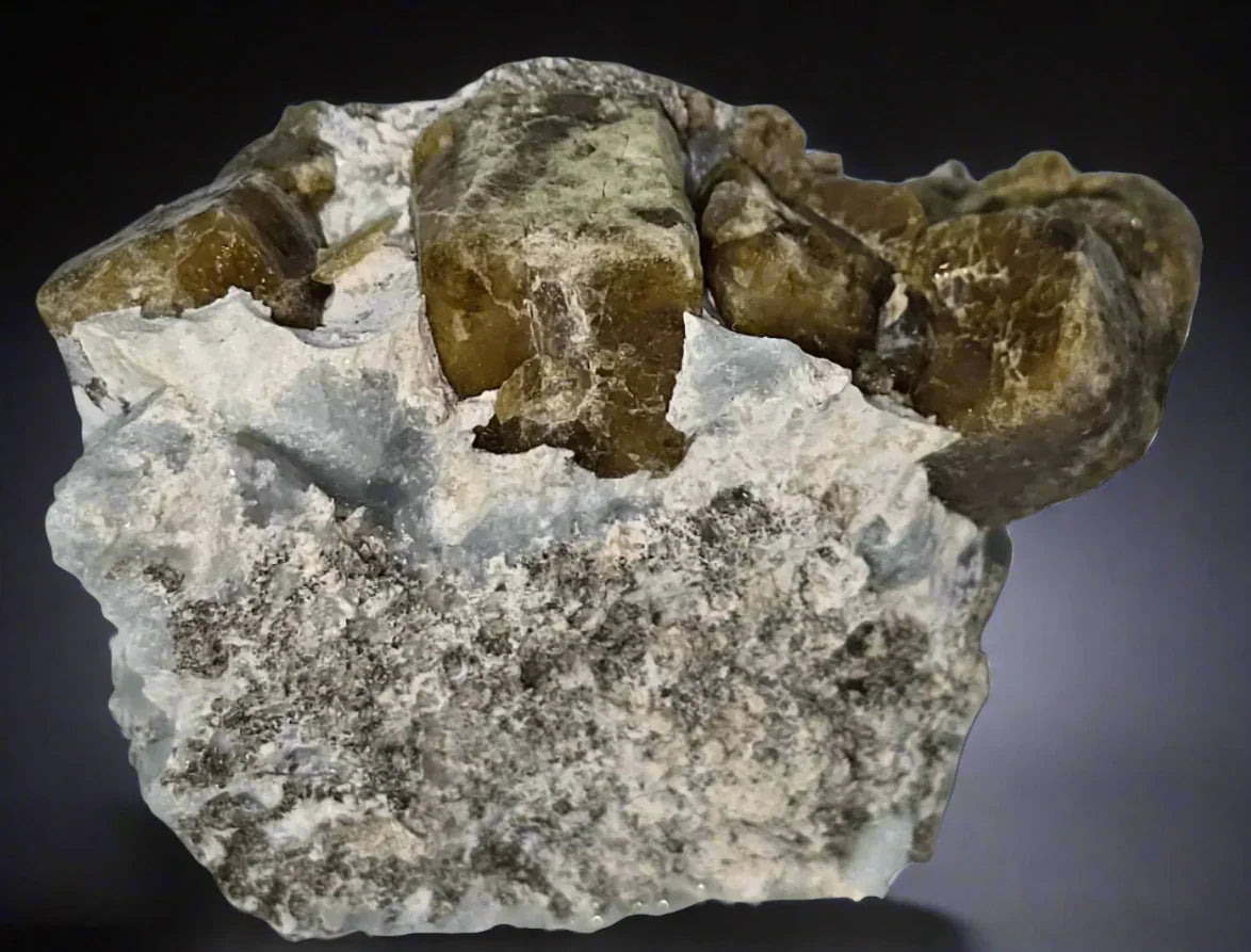 Fluorite on matrix from Elmwood Mine, Tennessee, showcasing cubic crystals and mineral specimen details