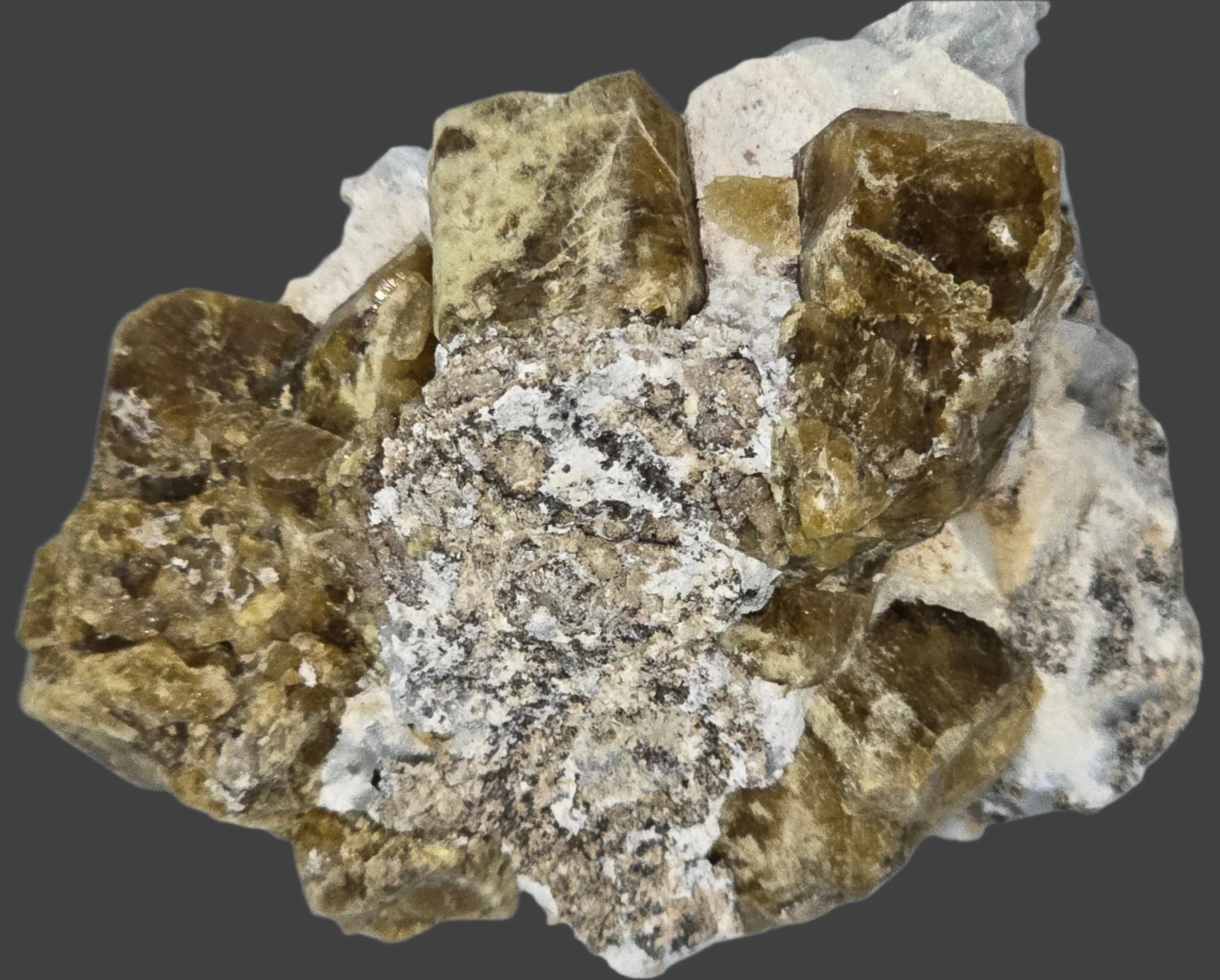 Fluorite mineral specimen with cubic crystals on matrix, classic locality specimen for collectors