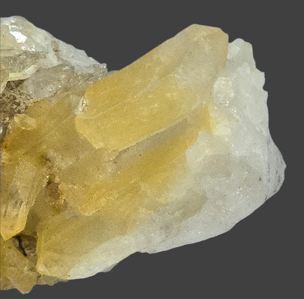 QUARTZ with LIMONITE (miniature)