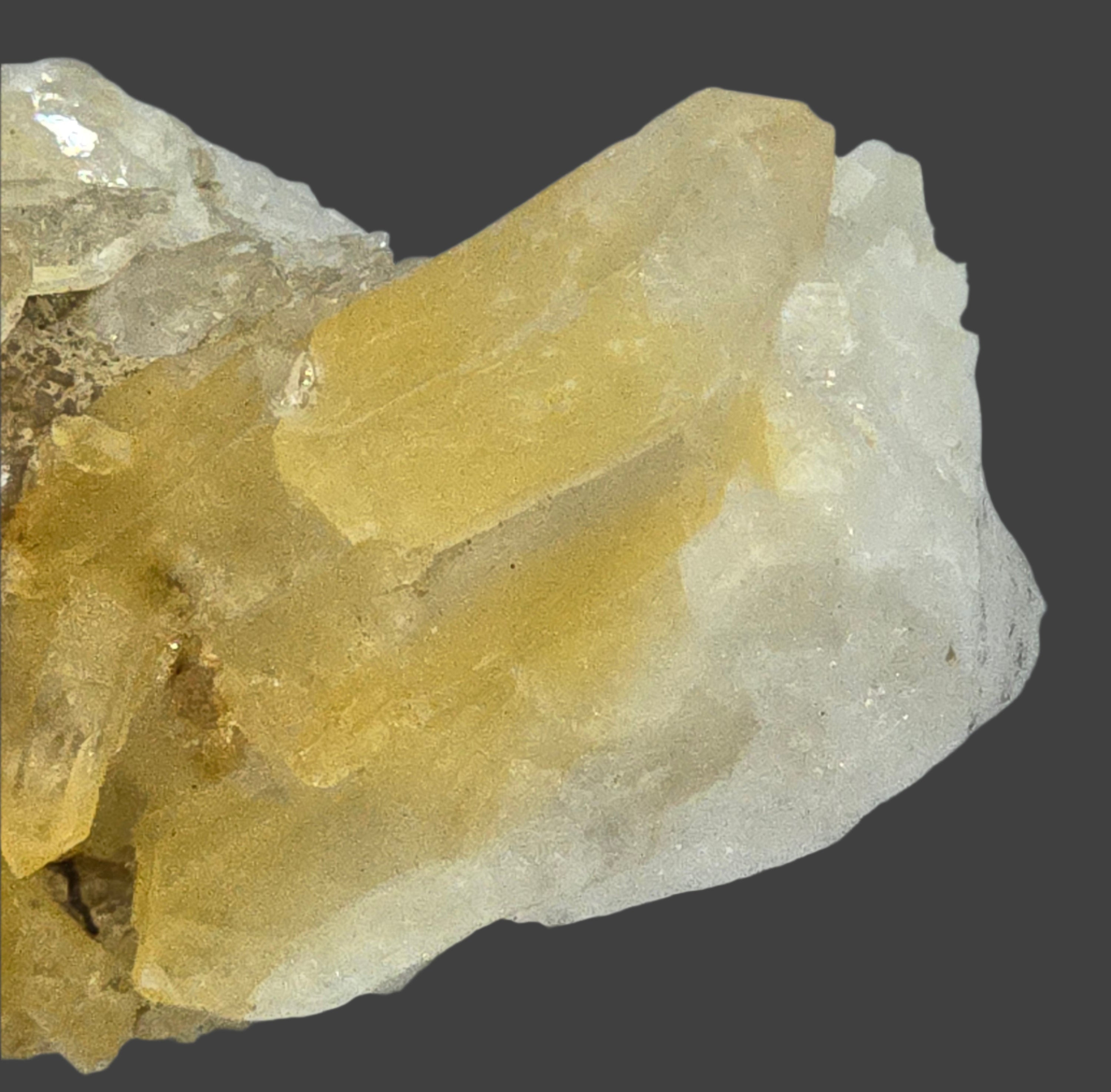QUARTZ with LIMONITE (miniature)