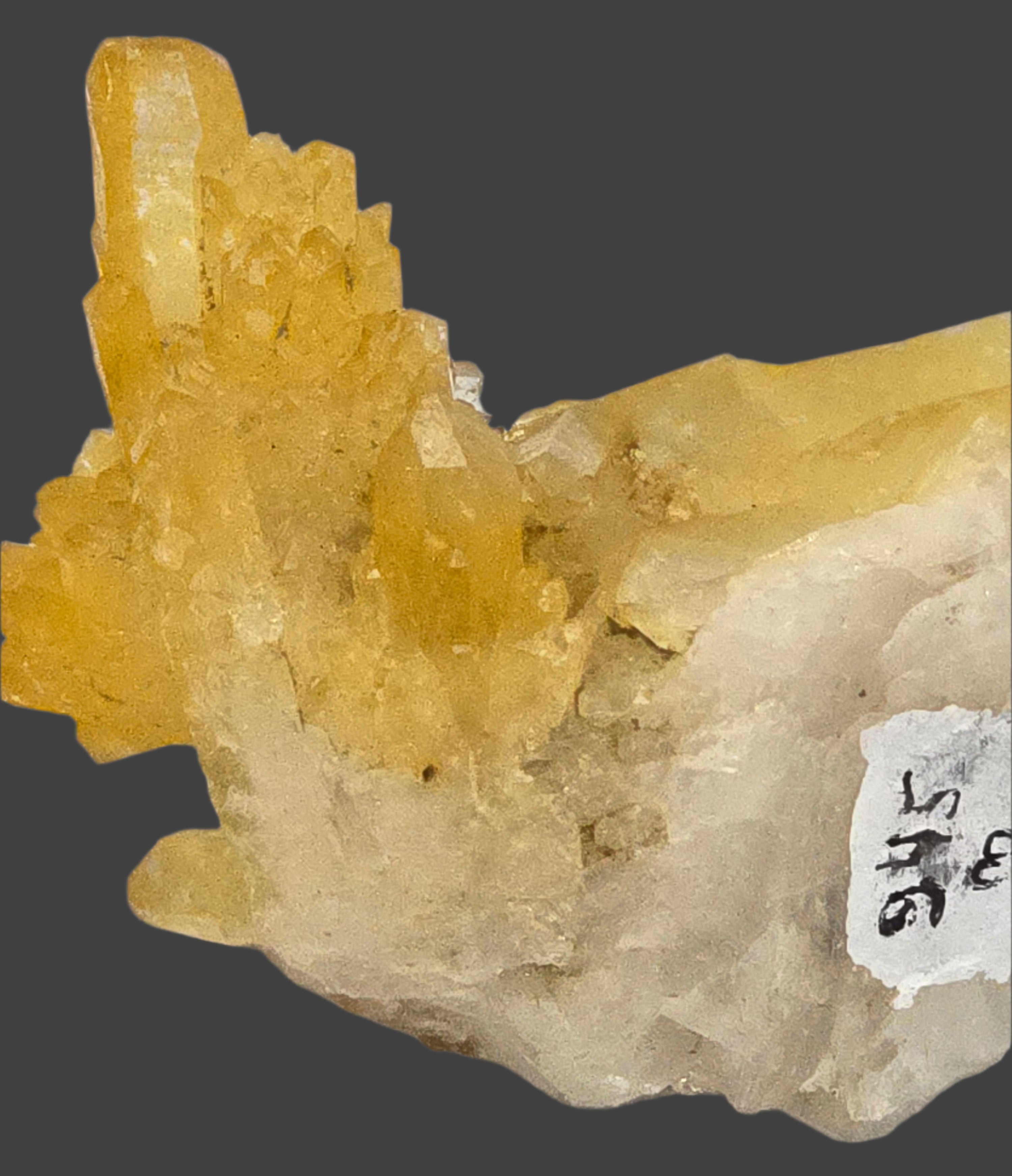 QUARTZ with LIMONITE (miniature)