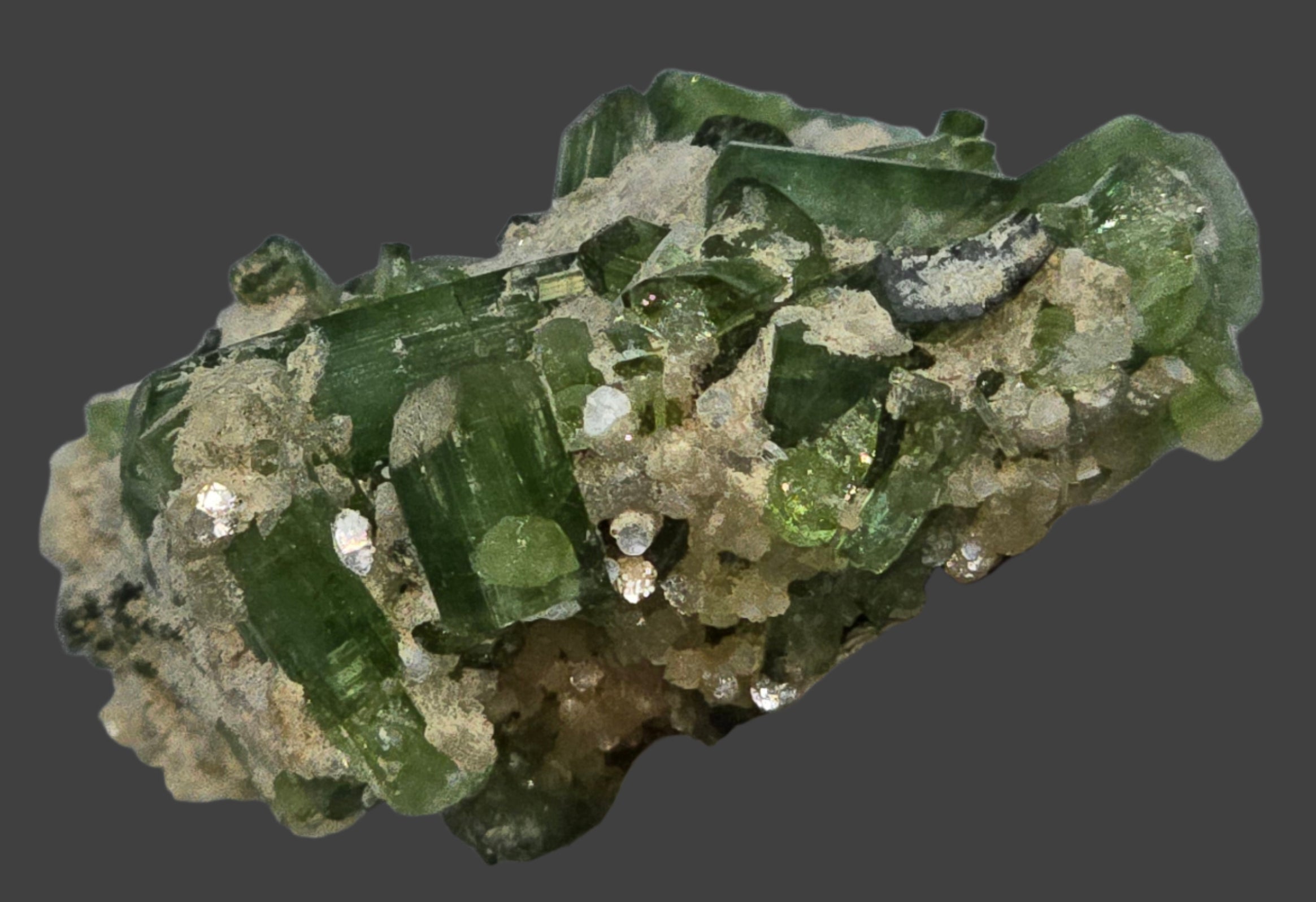 TOURMALINE on SCHIST miniature