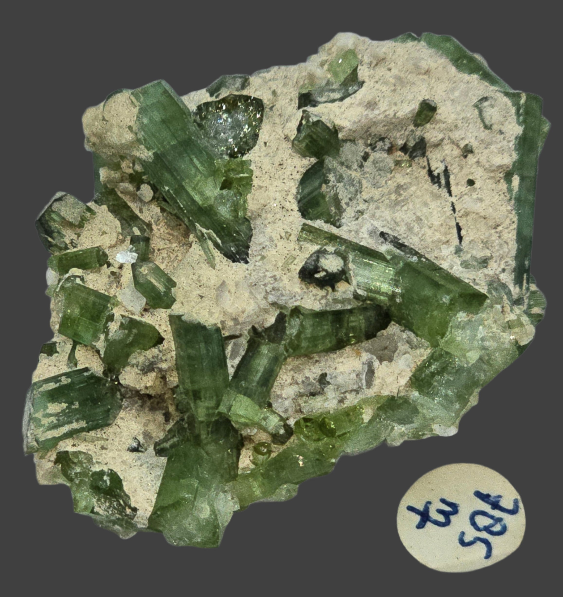 TOURMALINE on SCHIST miniature