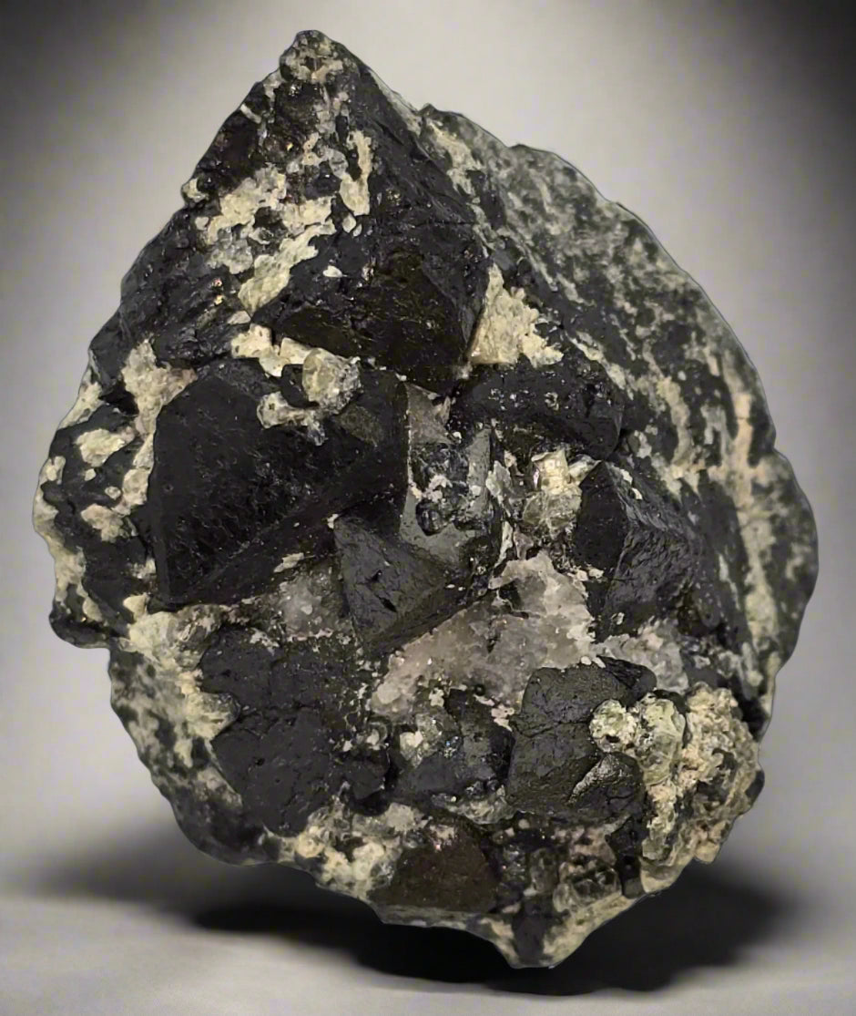 MAGNETITE with CALCITE (small cabinet)