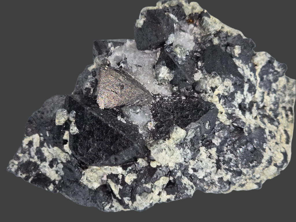 MAGNETITE with CALCITE (small cabinet)