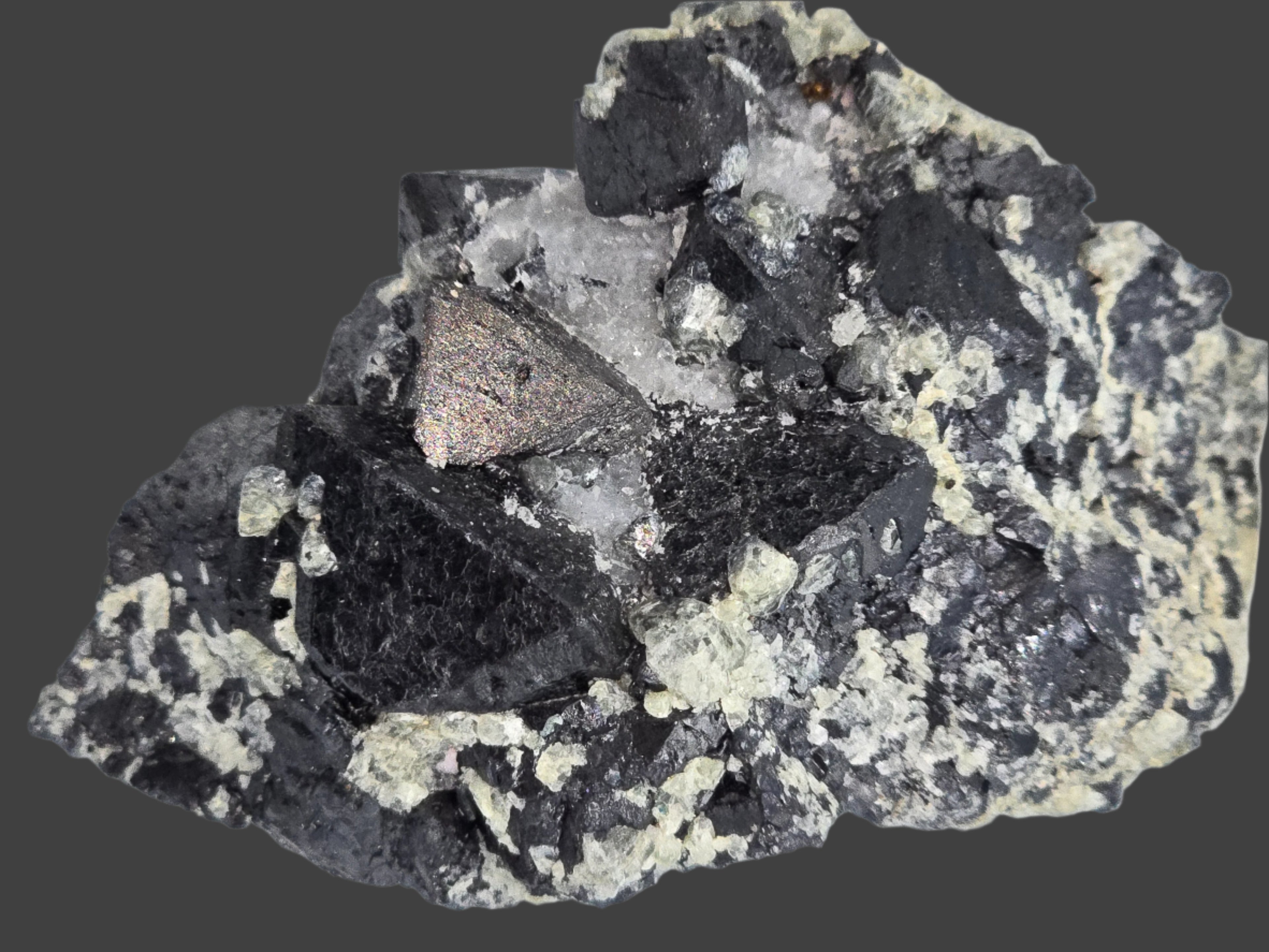 MAGNETITE with CALCITE (small cabinet)