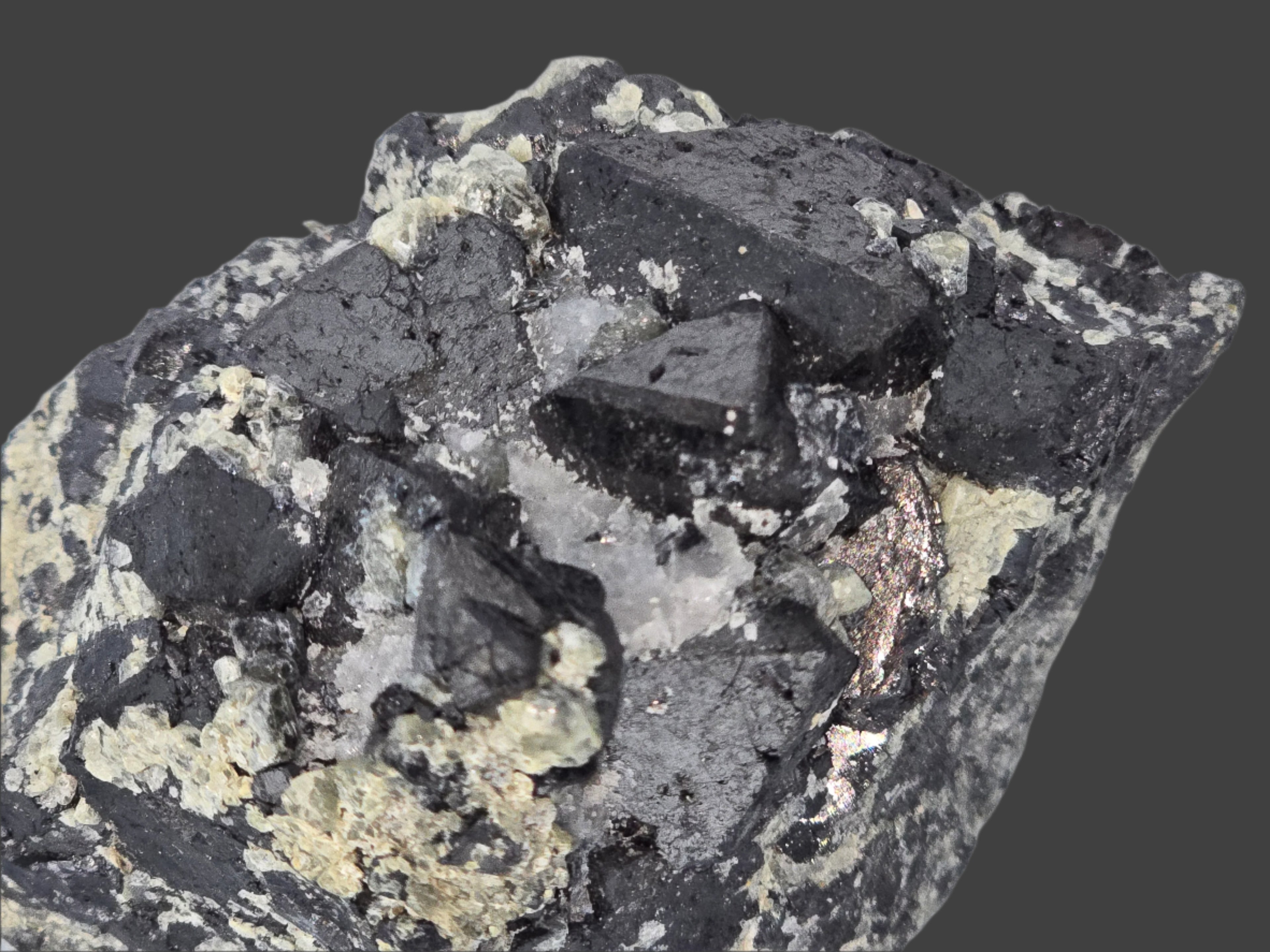 MAGNETITE with CALCITE (small cabinet)