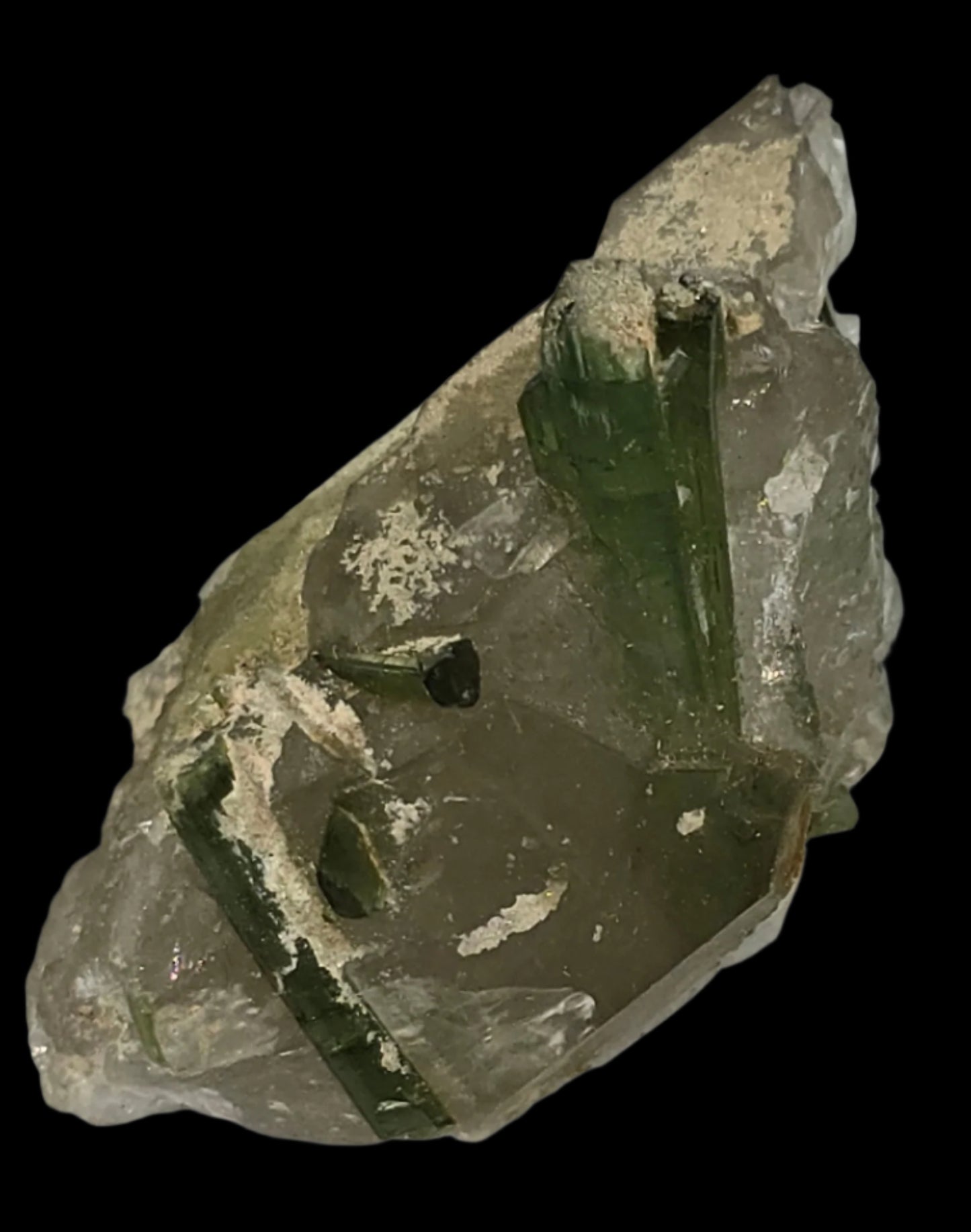 TOURMALINE on QUARTZ