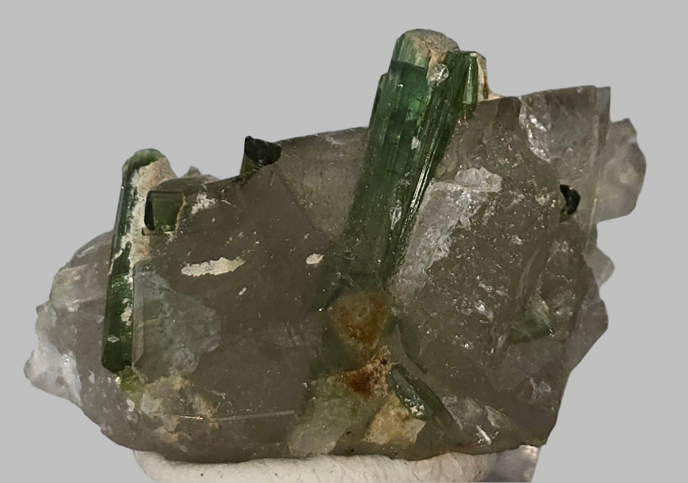 TOURMALINE on QUARTZ miniature