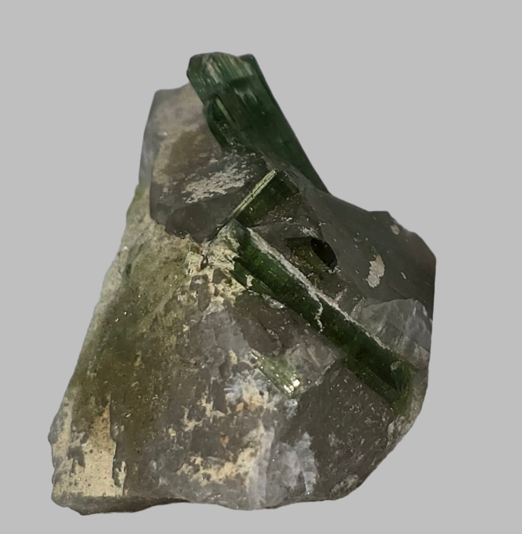 TOURMALINE on QUARTZ miniature