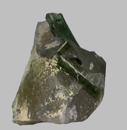 TOURMALINE on QUARTZ