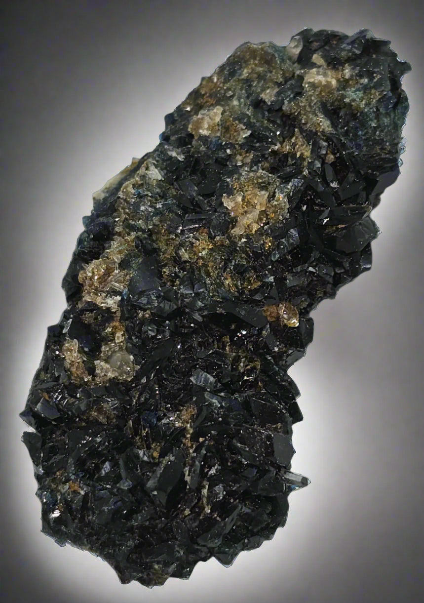 LAZULITE with GORMANITE (EXTREMELY RARE) with QUARTZ and CALCITE small cabinet