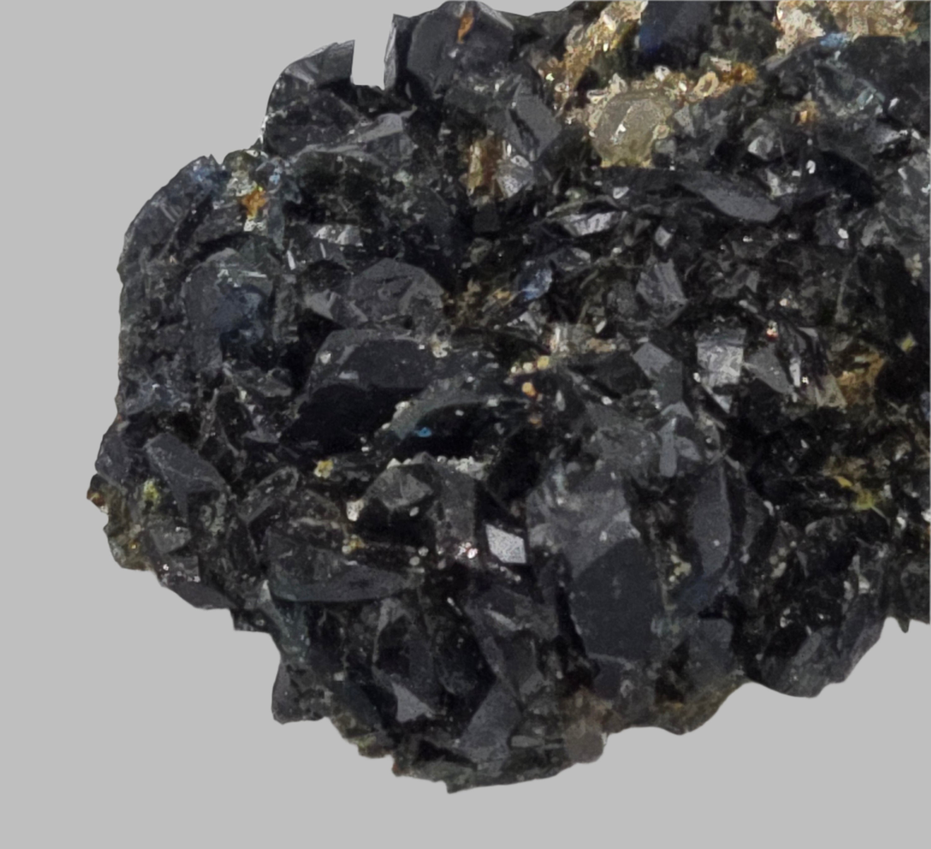 LAZULITE with GORMANITE (EXTREMELY RARE) with QUARTZ and CALCITE small cabinet