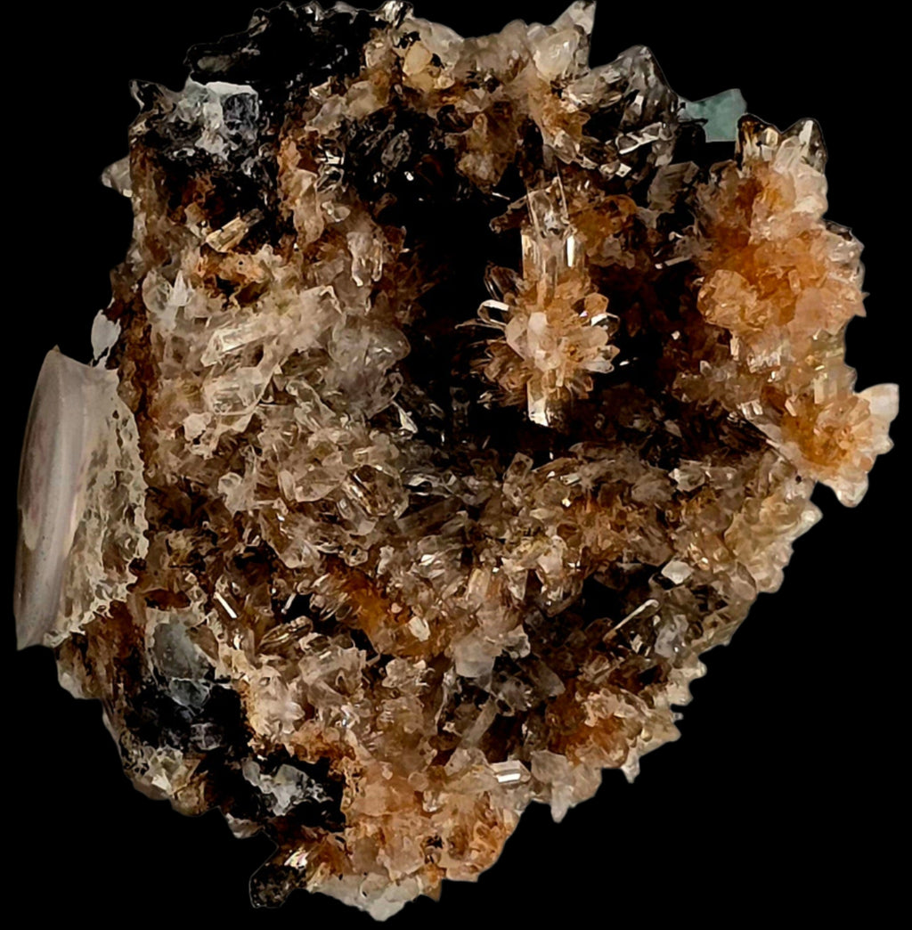 CREEDITE with BLUE FLUORITE  (small cabinet)