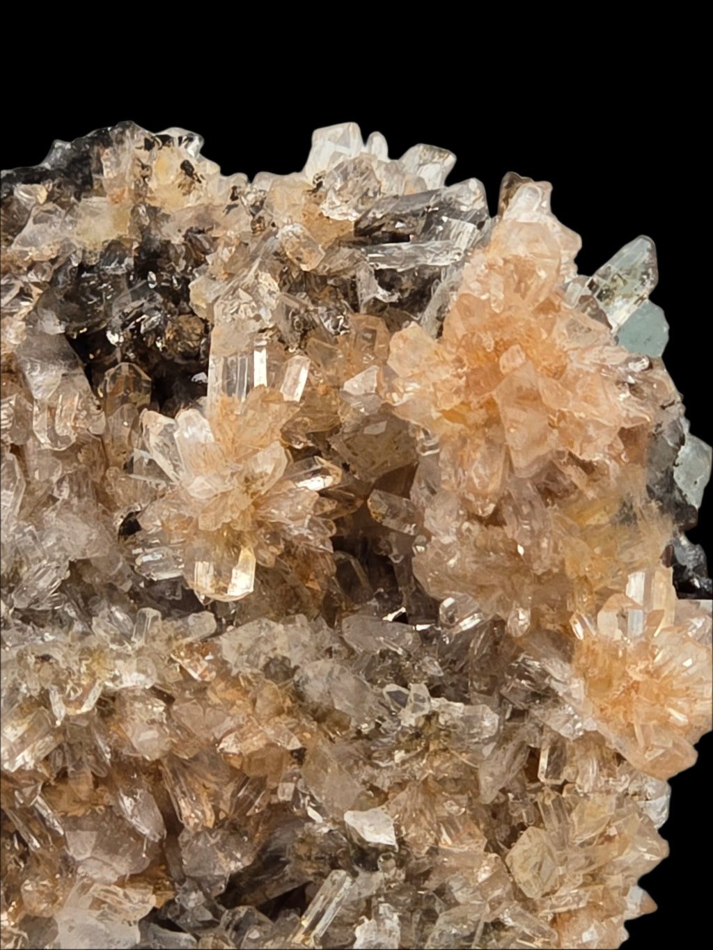 CREEDITE with BLUE FLUORITE  (small cabinet)