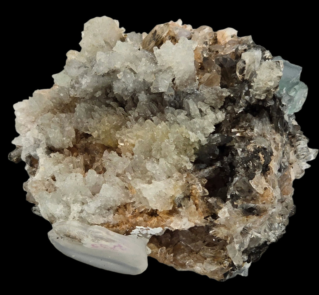 CREEDITE with BLUE FLUORITE  (small cabinet)