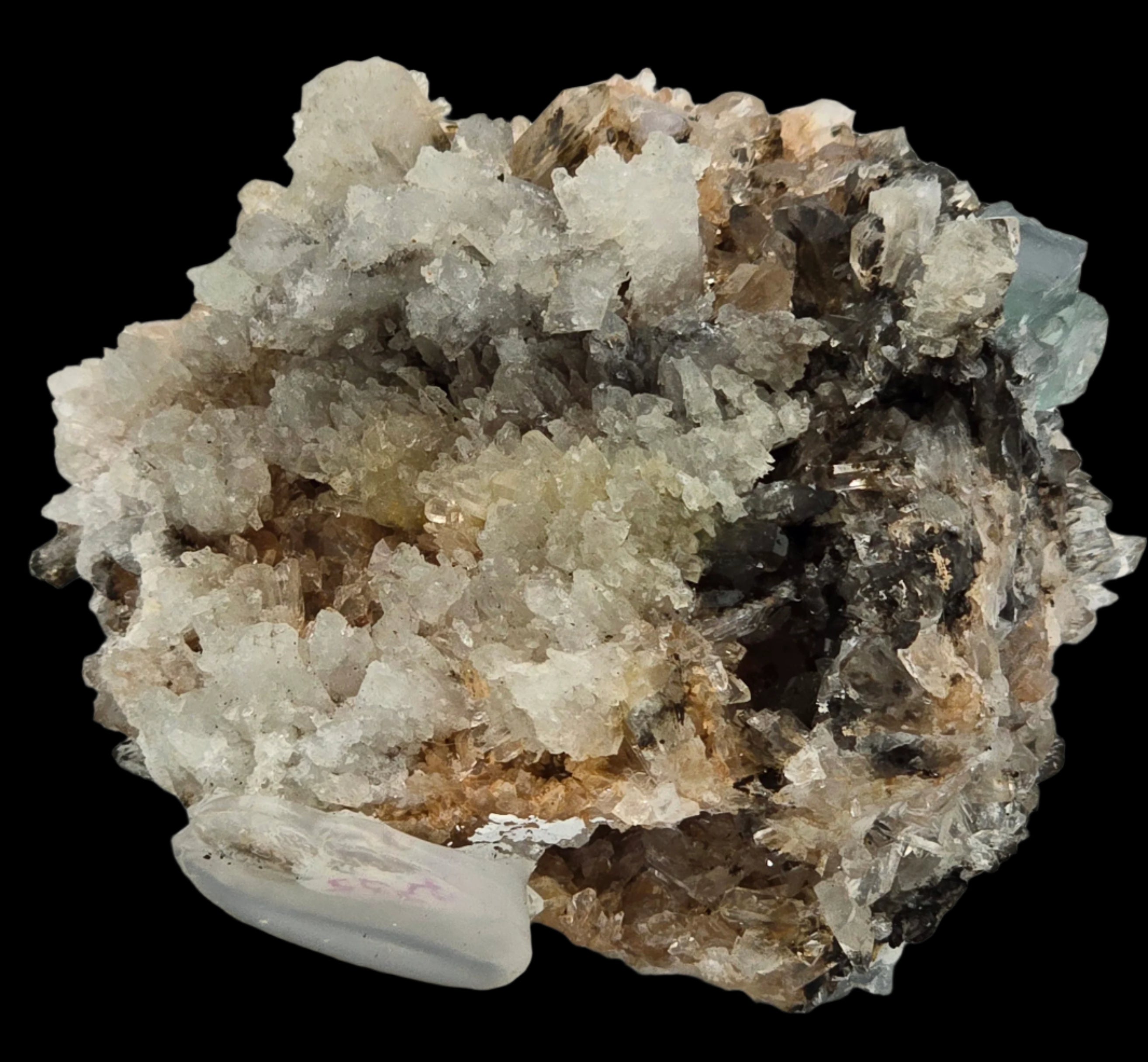 CREEDITE with BLUE FLUORITE  (small cabinet)