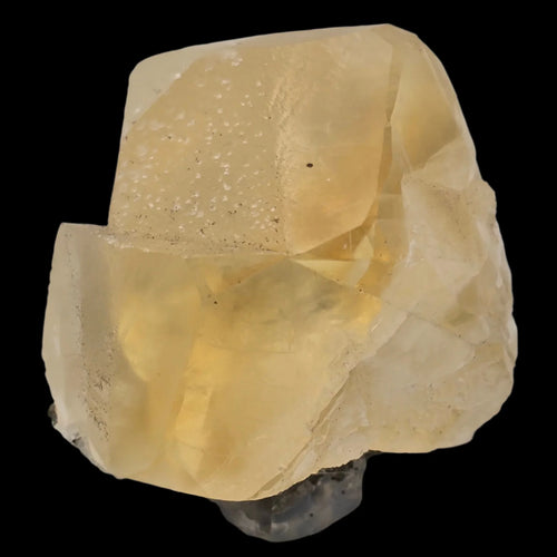 Yellow Fluorite Crystal Specimen from China, translucent with cubic form and natural inclusions