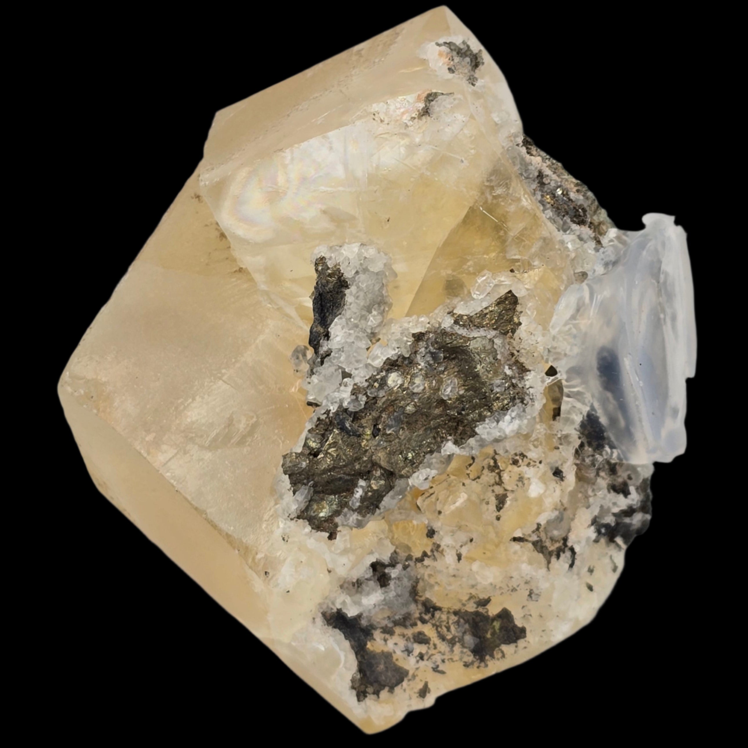 CALCITE, GOLDEN TWIN TRANSPARANT (cabinet)