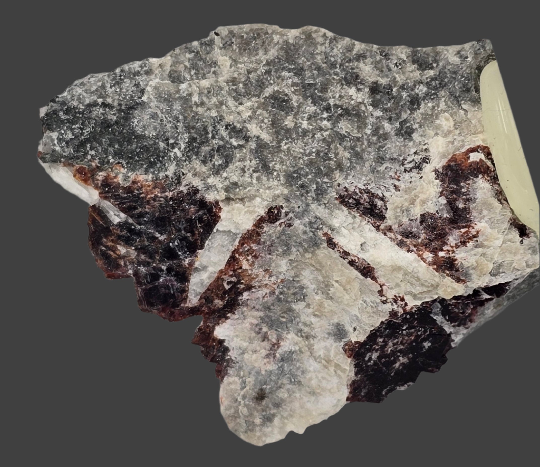 AEGIRINE ON MICROCLINE (miniature)