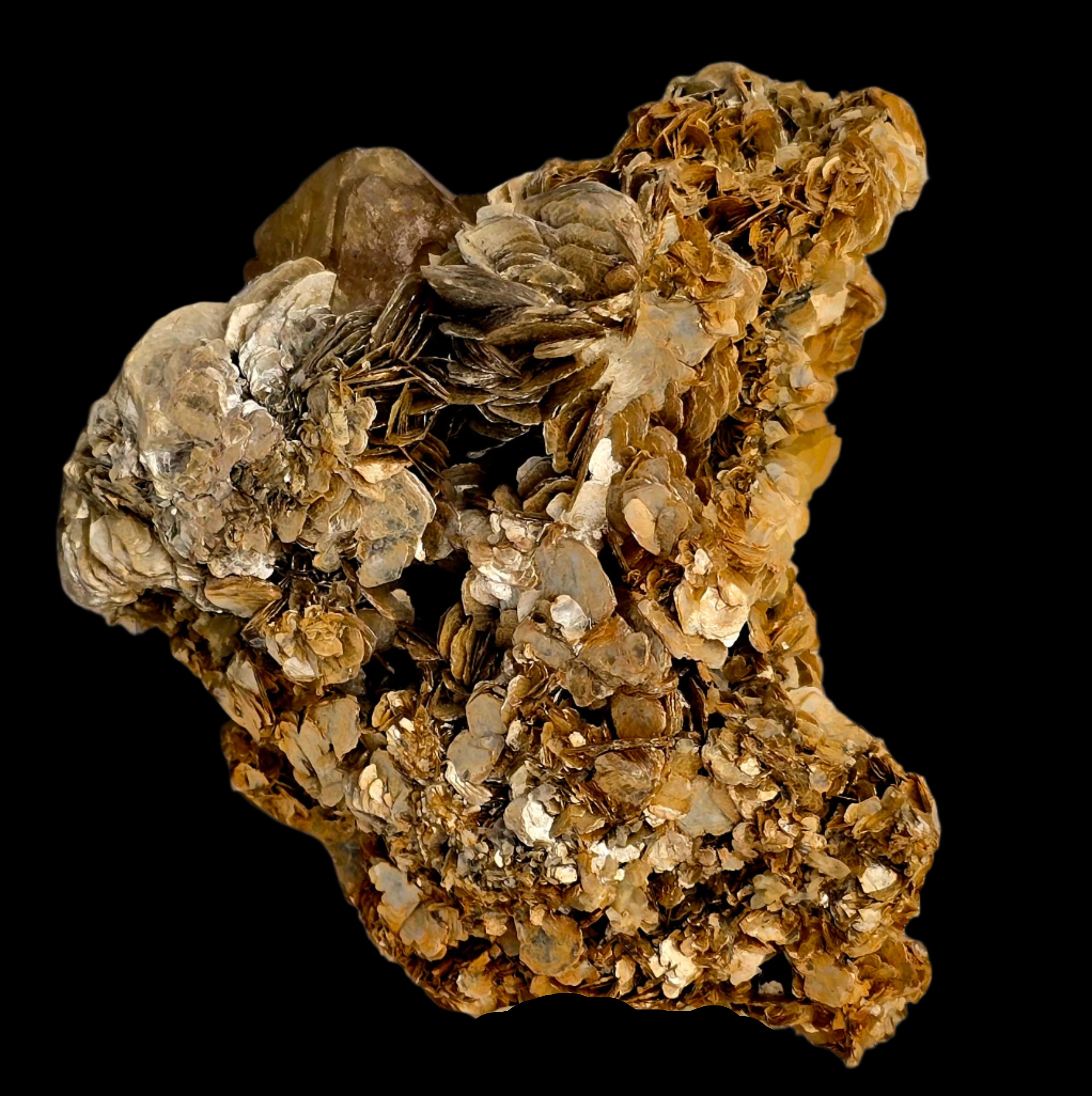 SCHEELITE (3 crystals), MUSCVOVITE with STANNITE  (small cabinet)