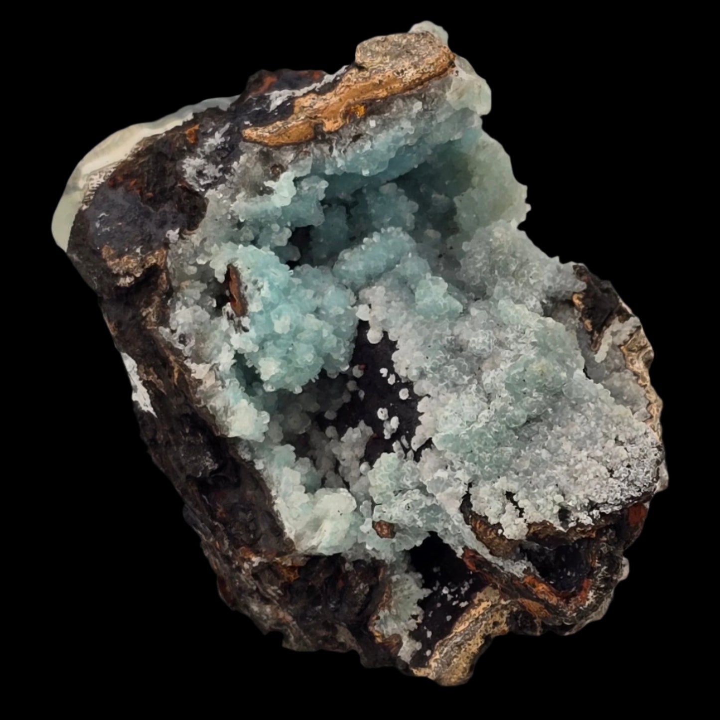 SMITHSONITE on HEMIMORPHITE