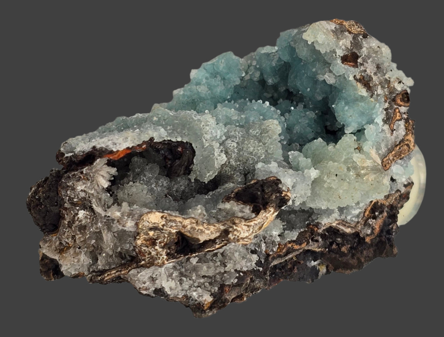 SMITHSONITE on HEMIMORPHITE