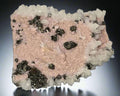 RHODOCHROSITE, CHALCOPYRITE, QUARTZ, HUARON, SAN JOSE DE HUAYLLAY DISTR. CERRO DE PASCO, PERU (miniature)