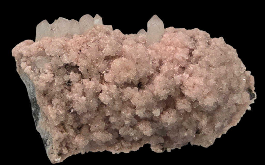 RHODOCHROSITE, CHALCOPYRITE, QUARTZ (miniature)