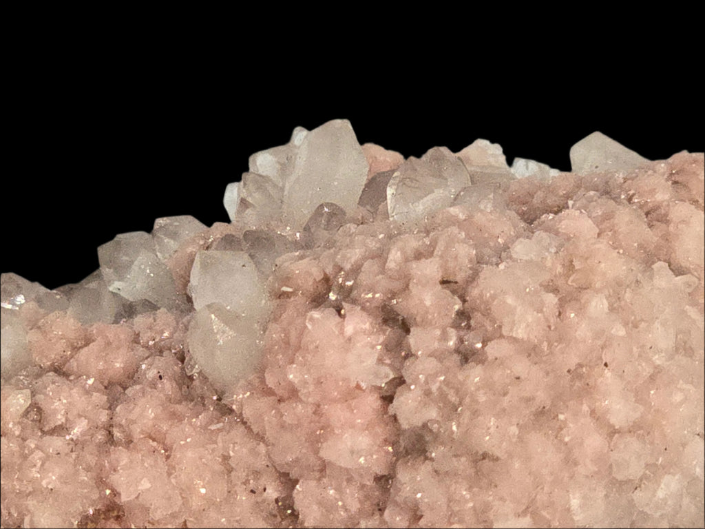 RHODOCHROSITE, CHALCOPYRITE, QUARTZ (miniature)