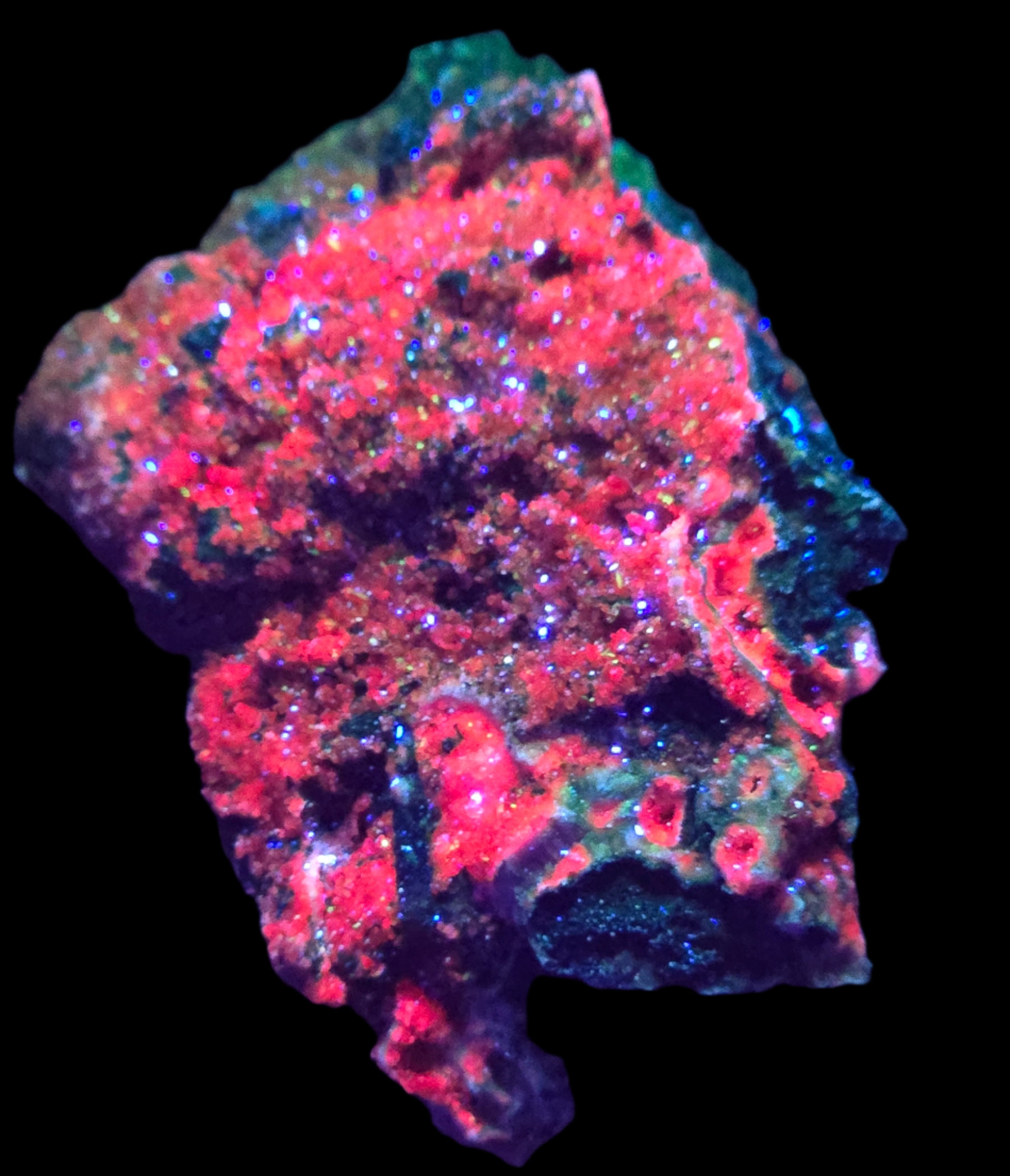 SMITHSONITE (COBALTOAN) with UNKNOWN MINERAL (small cabinet)